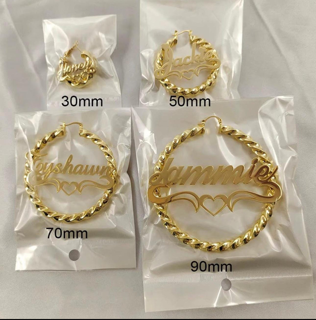 Custom Name Hoops
