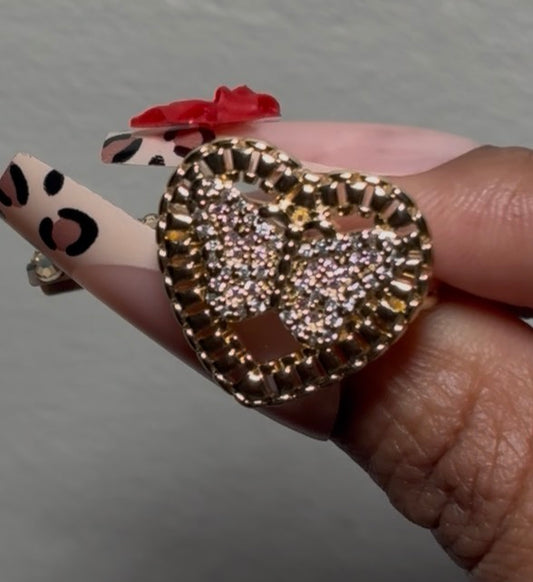 Pink Butterfly Ring