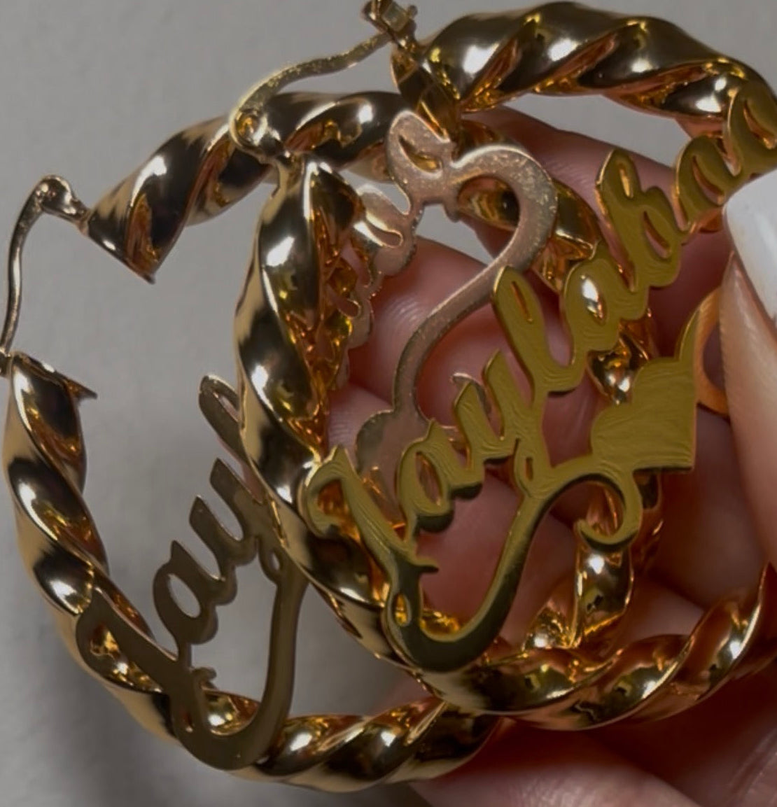 Custom Name Hoops