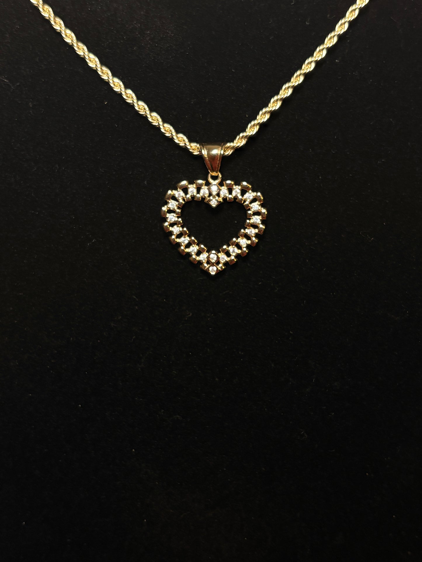 Heart studded Rolex Necklace